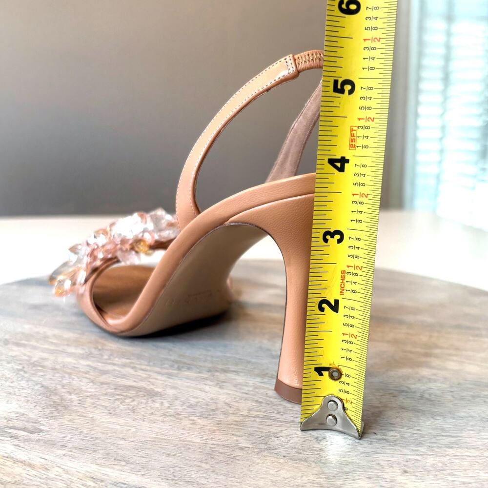 Alexandre Birman Sierra 85 Crystal Sandals NIB Papaya Mist EU 38.5 US 8.5 Italy - Picture 10 of 11